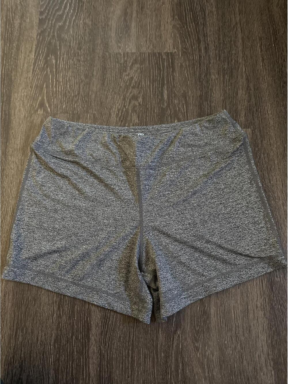 Heather Gray Stretch Athletic Shorts